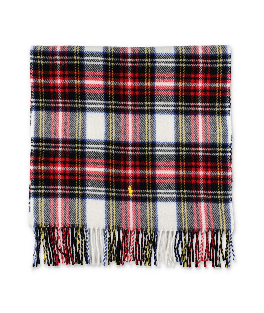 POLO RALPH LAUREN Красный шерстяной шарф, фото 1