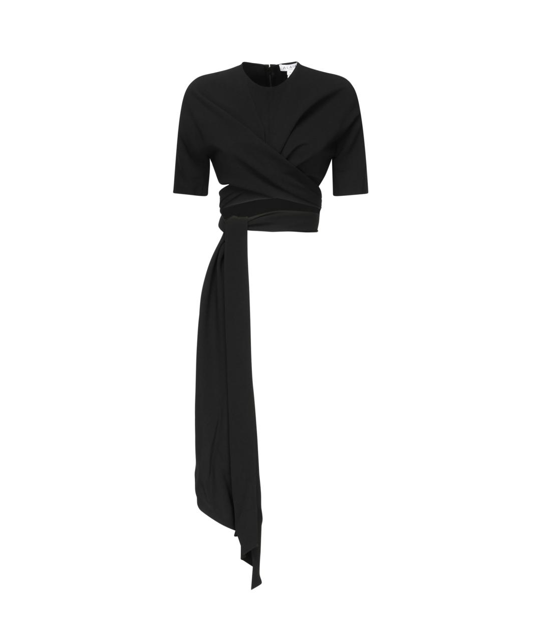 ALAIA Черная ацетатная футболка, фото 1