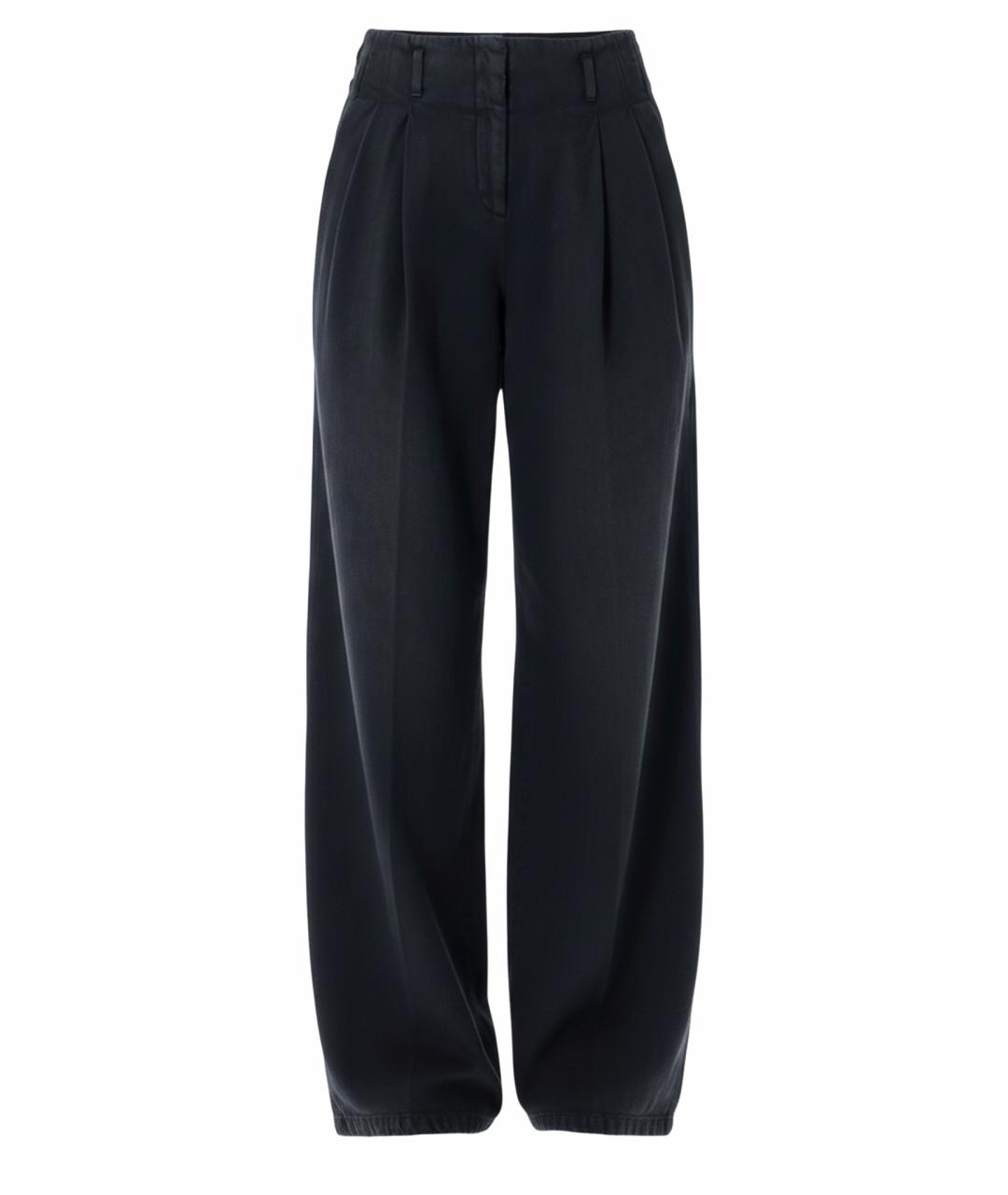 GOLDEN GOOSE DELUXE BRAND Черные хлопковые прямые джинсы, фото 1