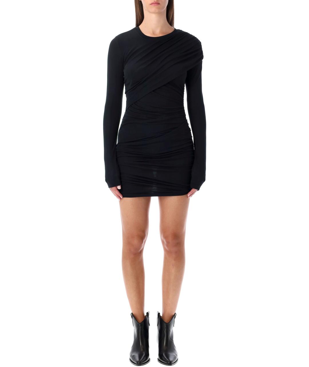 ISABEL MARANT ETOILE Черное коктейльное платье, фото 2