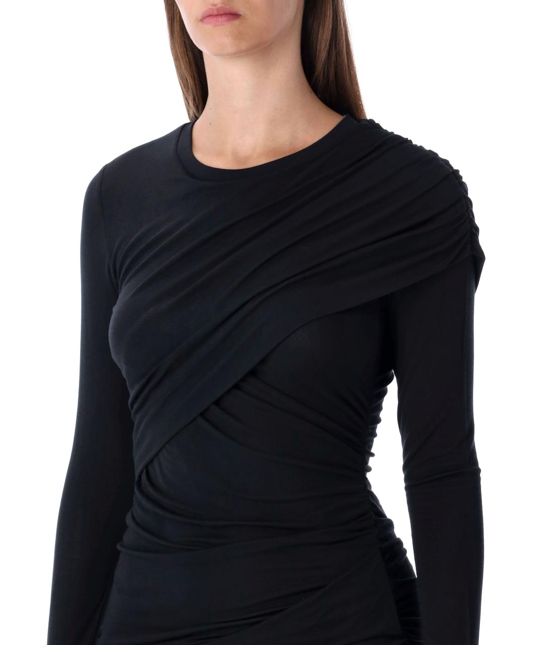 ISABEL MARANT ETOILE Черное коктейльное платье, фото 4