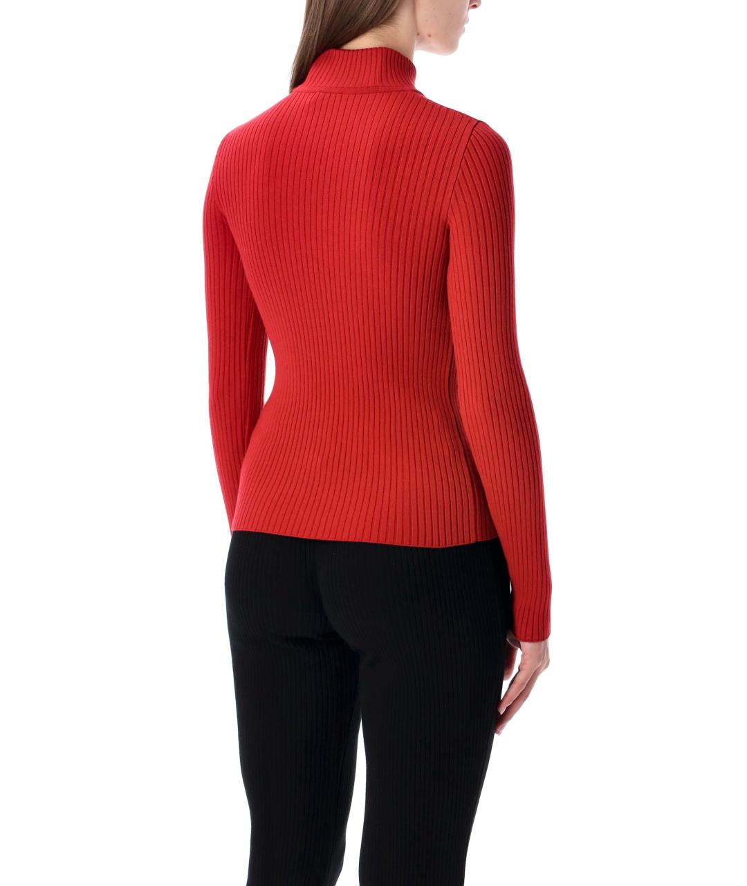 COURREGES Красная вискозная водолазка, фото 3