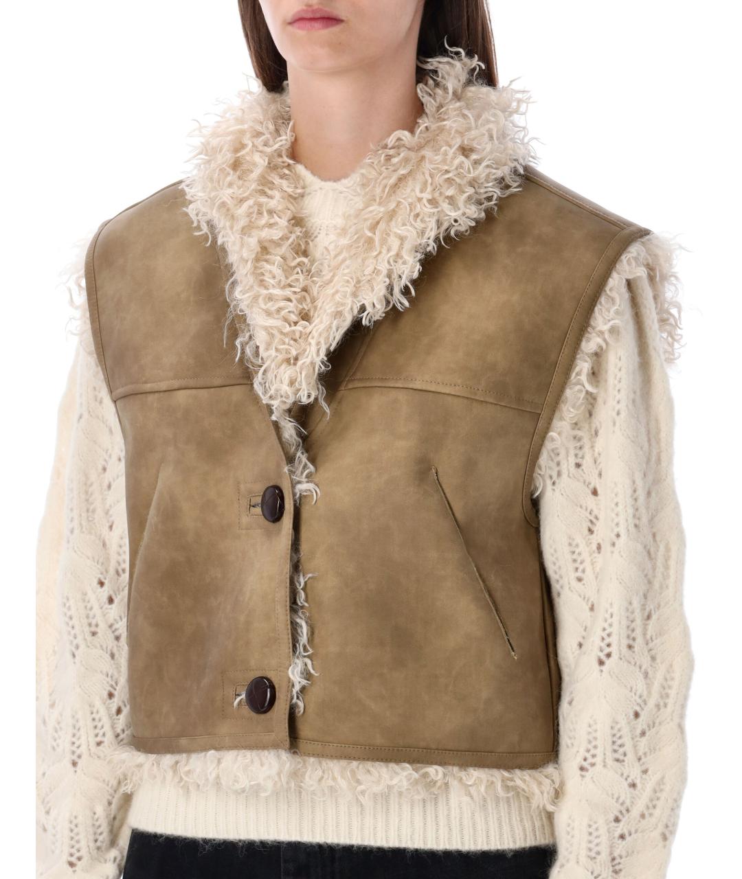 ISABEL MARANT ETOILE Бежевый жилет, фото 4