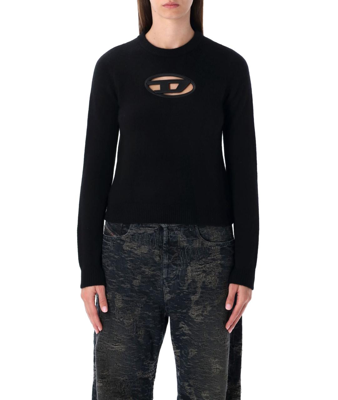 DIESEL Черный шерстяной джемпер / свитер, фото 2