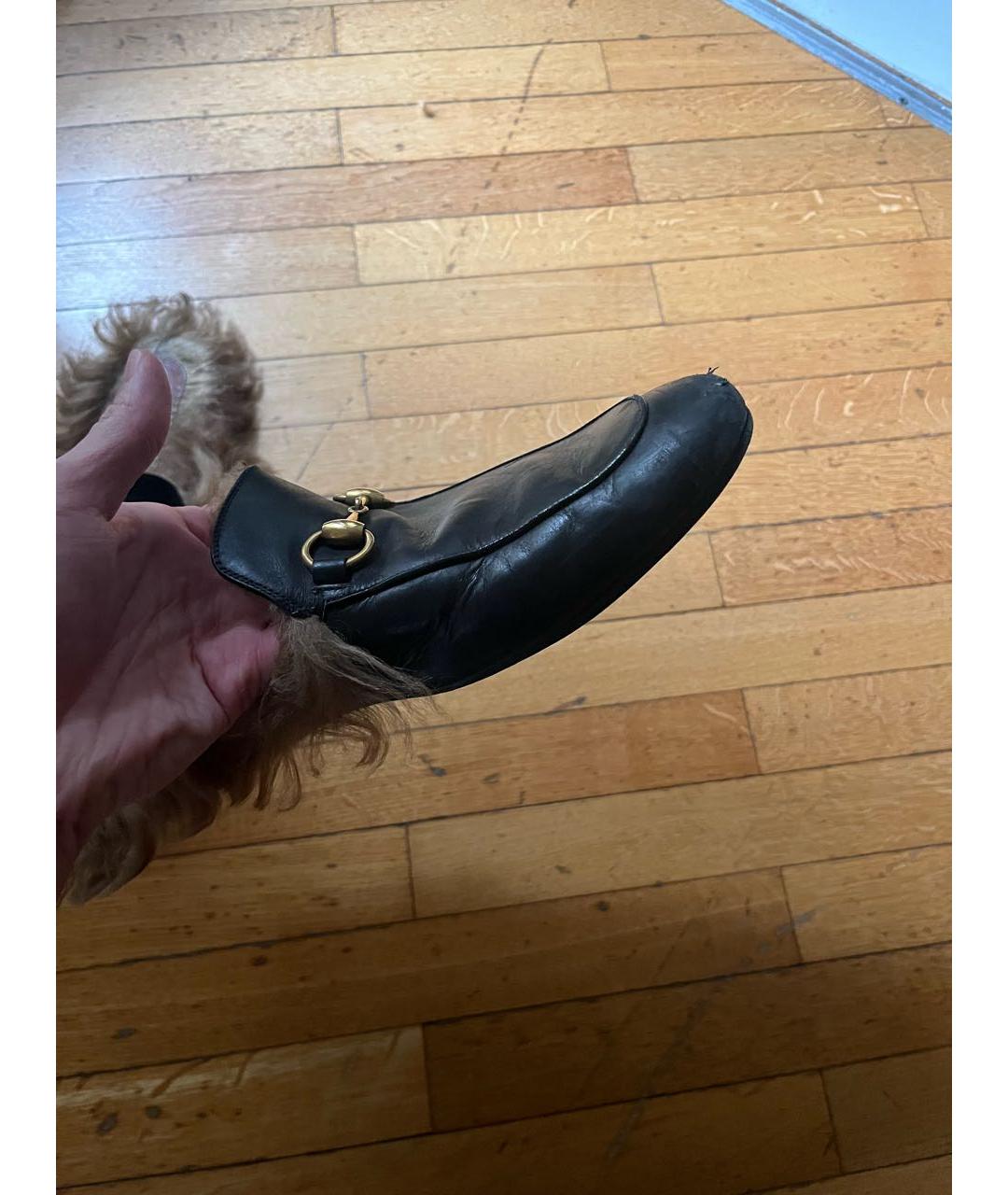 GUCCI Черные кожаные туфли, фото 5