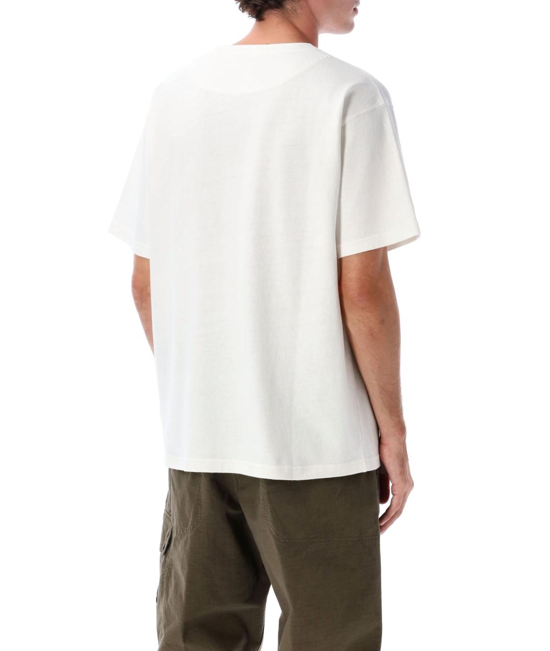 STONE ISLAND Бежевая хлопковая футболка, фото 3