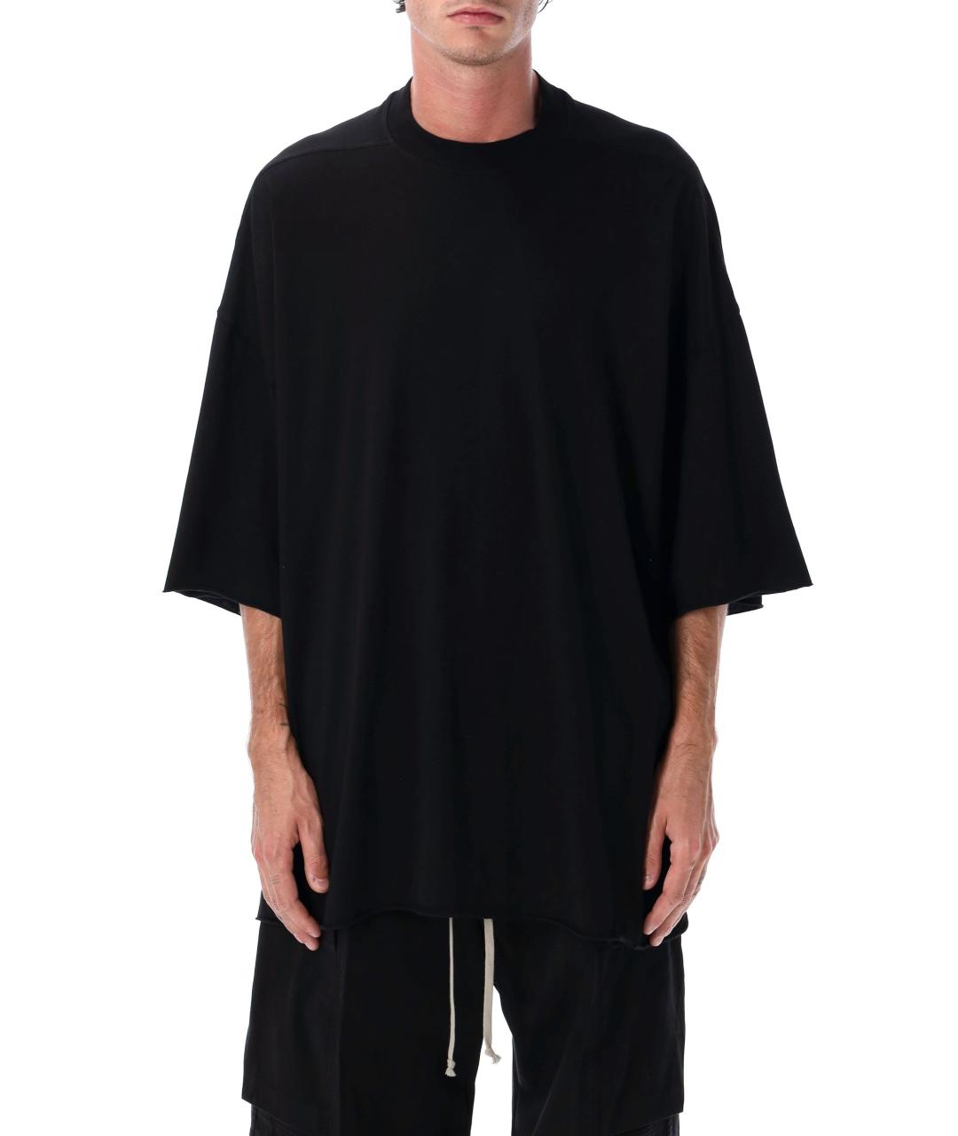 RICK OWENS DRKSHDW Черная хлопковая футболка, фото 2