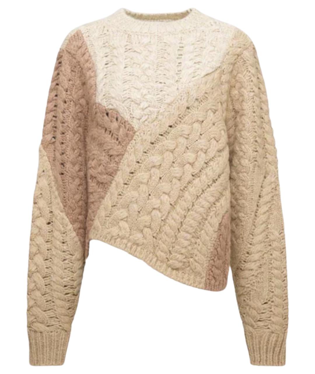 ISABEL MARANT ETOILE Бежевый шерстяной джемпер / свитер, фото 1