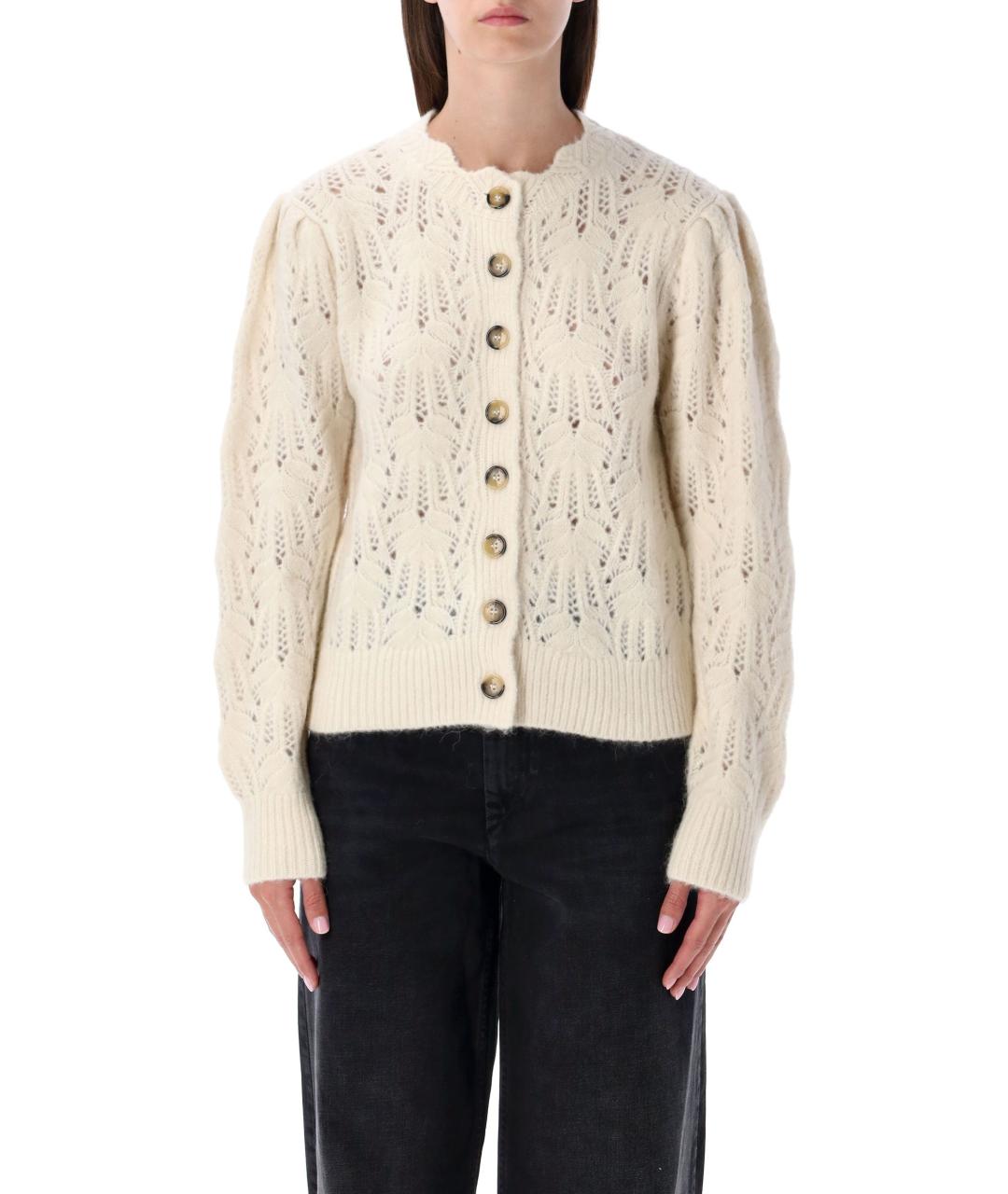 ISABEL MARANT ETOILE Бежевый шерстяной кардиган, фото 2