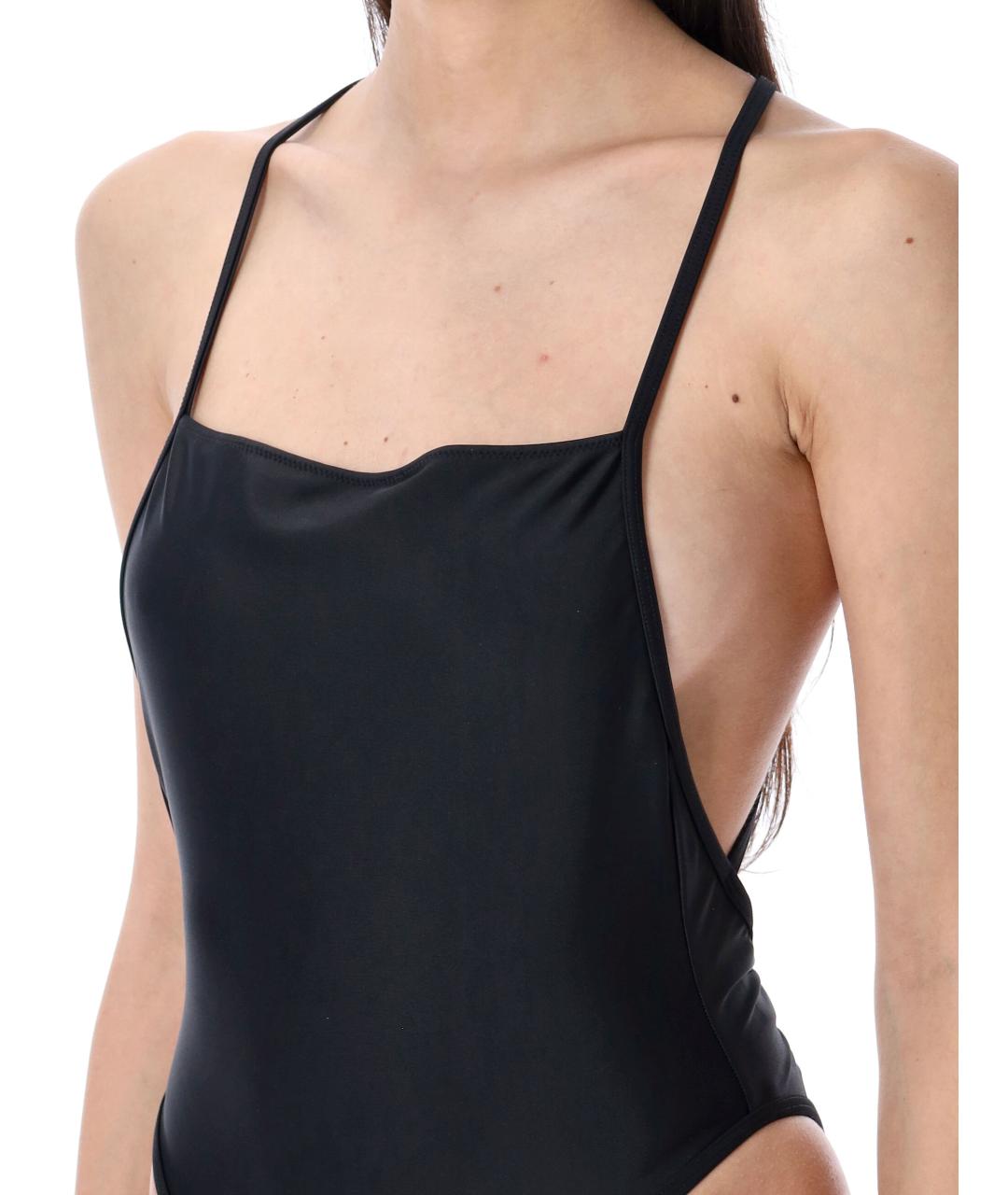 MARINE SERRE Черный полиамидовый купальник, фото 3