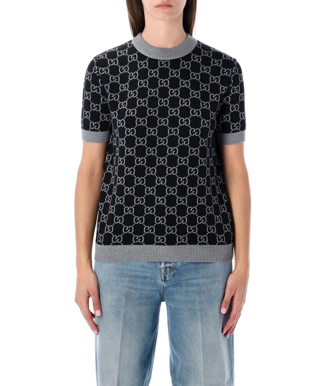 GUCCI Серый шерстяной джемпер / свитер, фото 5