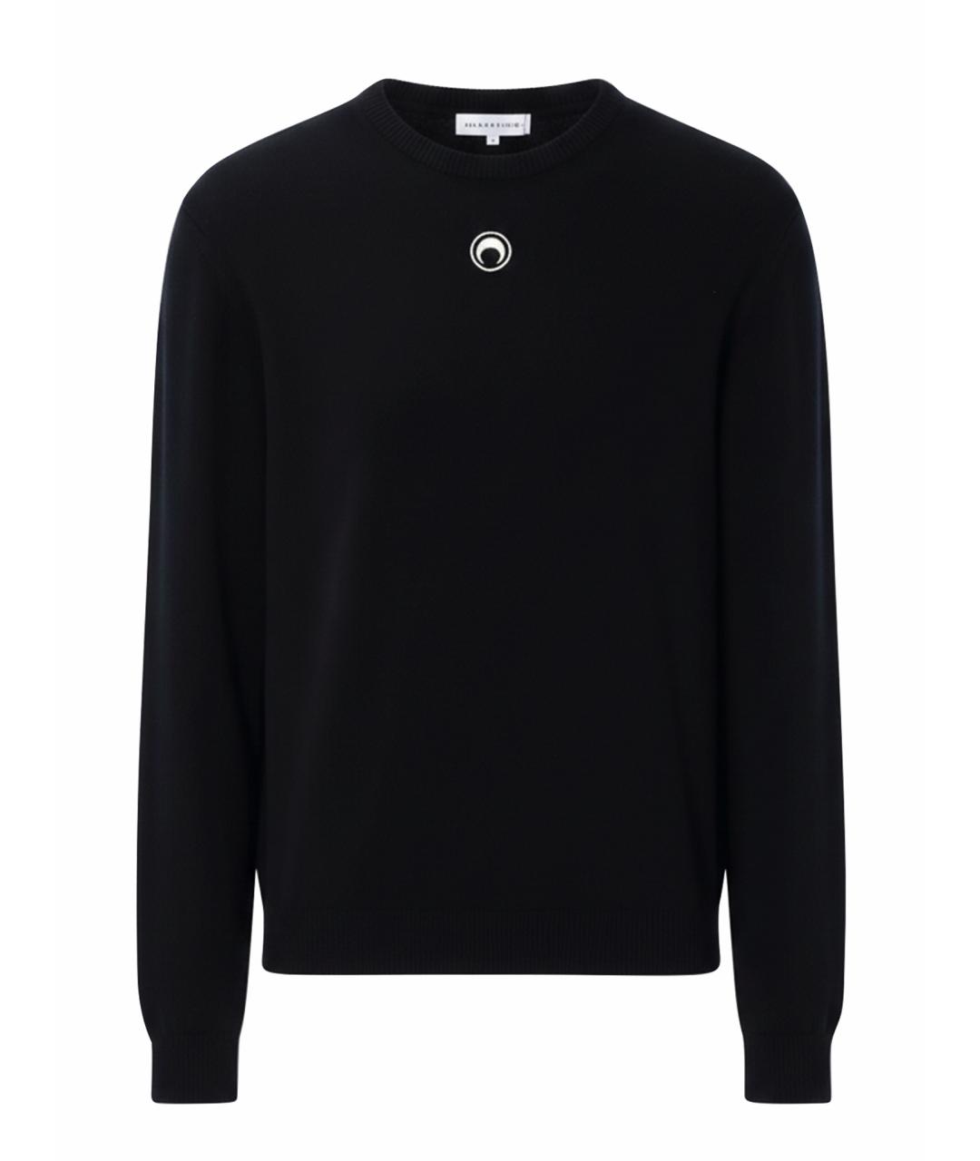 MARINE SERRE Черный вискозный джемпер / свитер, фото 1