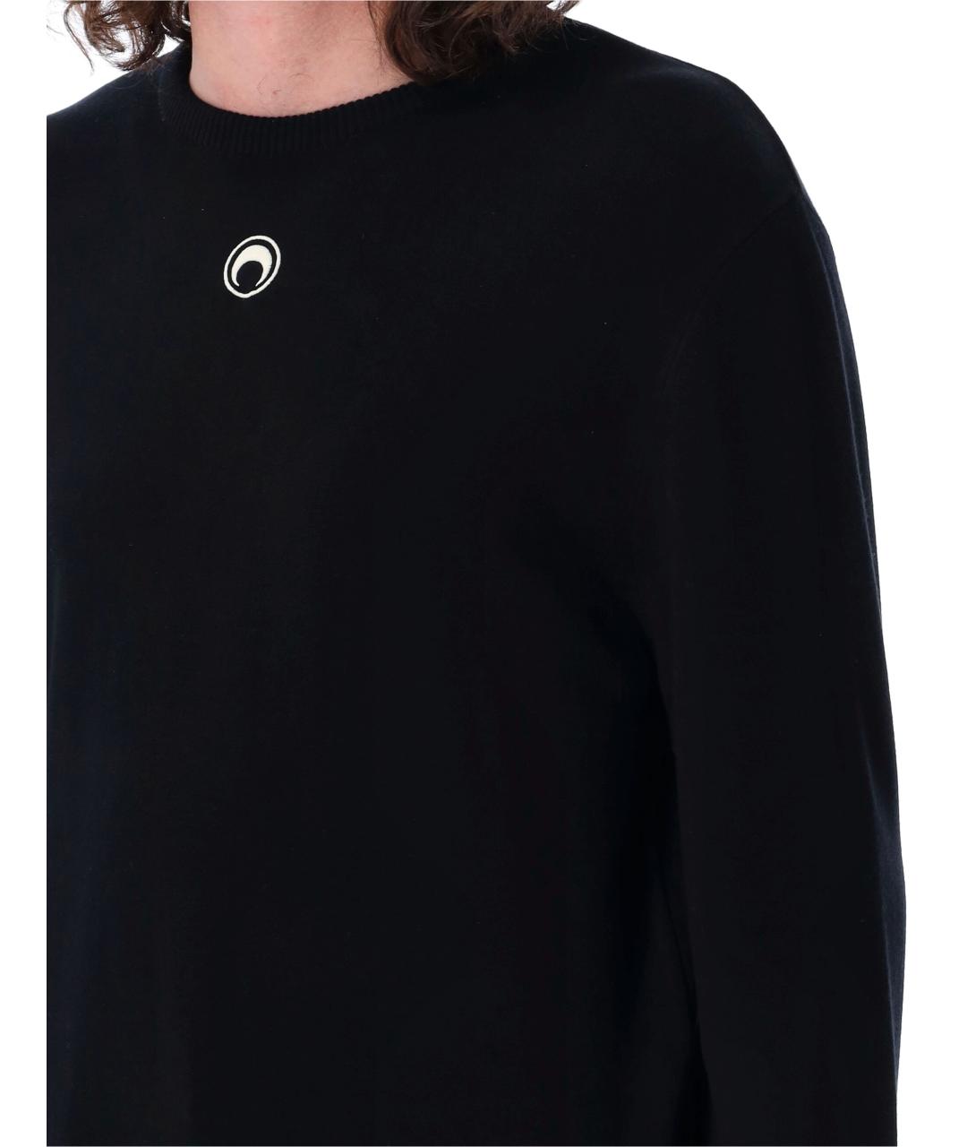 MARINE SERRE Черный вискозный джемпер / свитер, фото 3