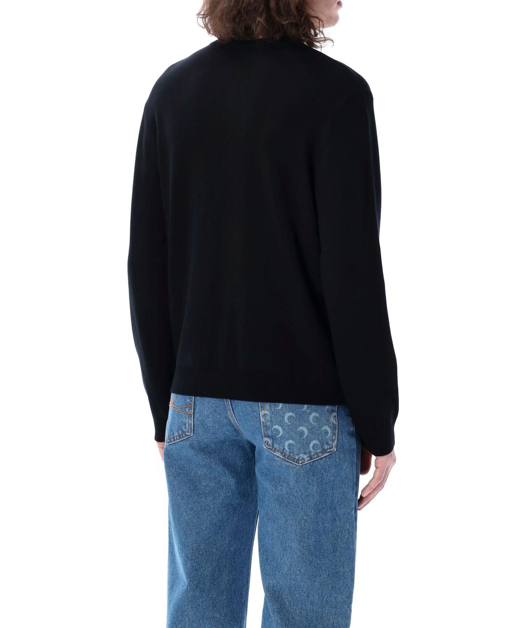 MARINE SERRE Черный вискозный джемпер / свитер, фото 2