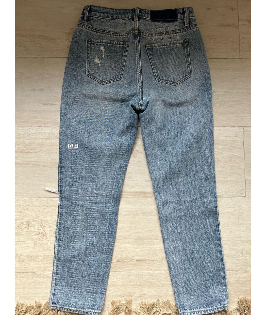 KSUBI Голубые хлопковые прямые джинсы, фото 2