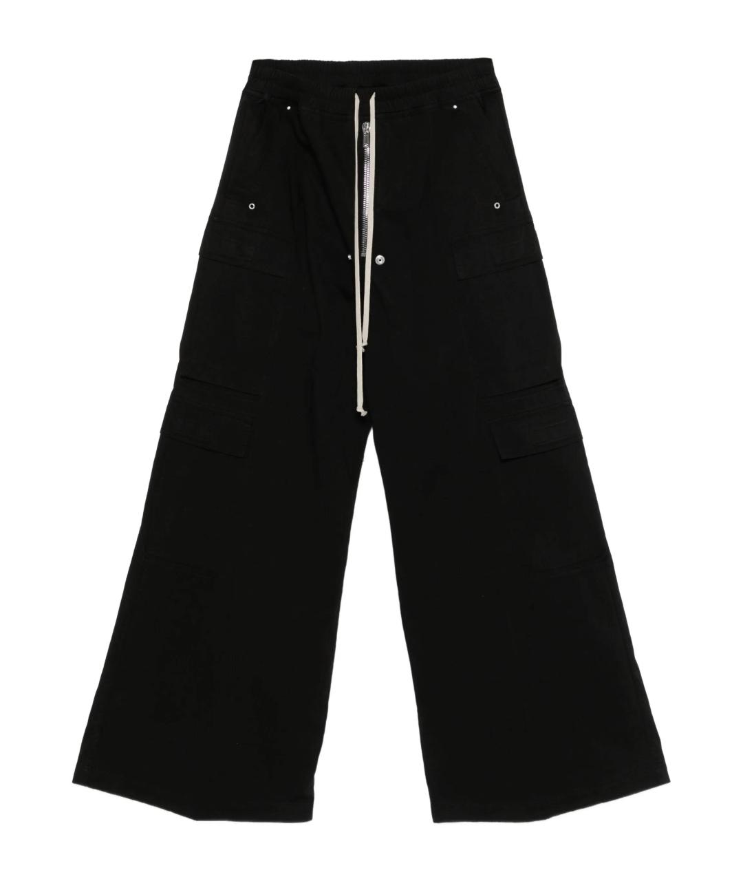 RICK OWENS DRKSHDW Черные хлопковые повседневные брюки, фото 1