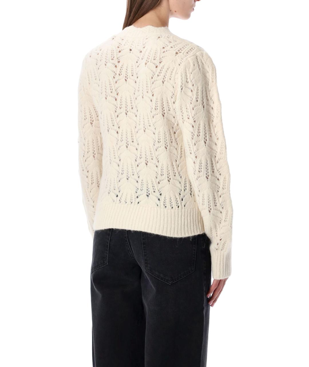 ISABEL MARANT ETOILE Бежевый шерстяной джемпер / свитер, фото 3