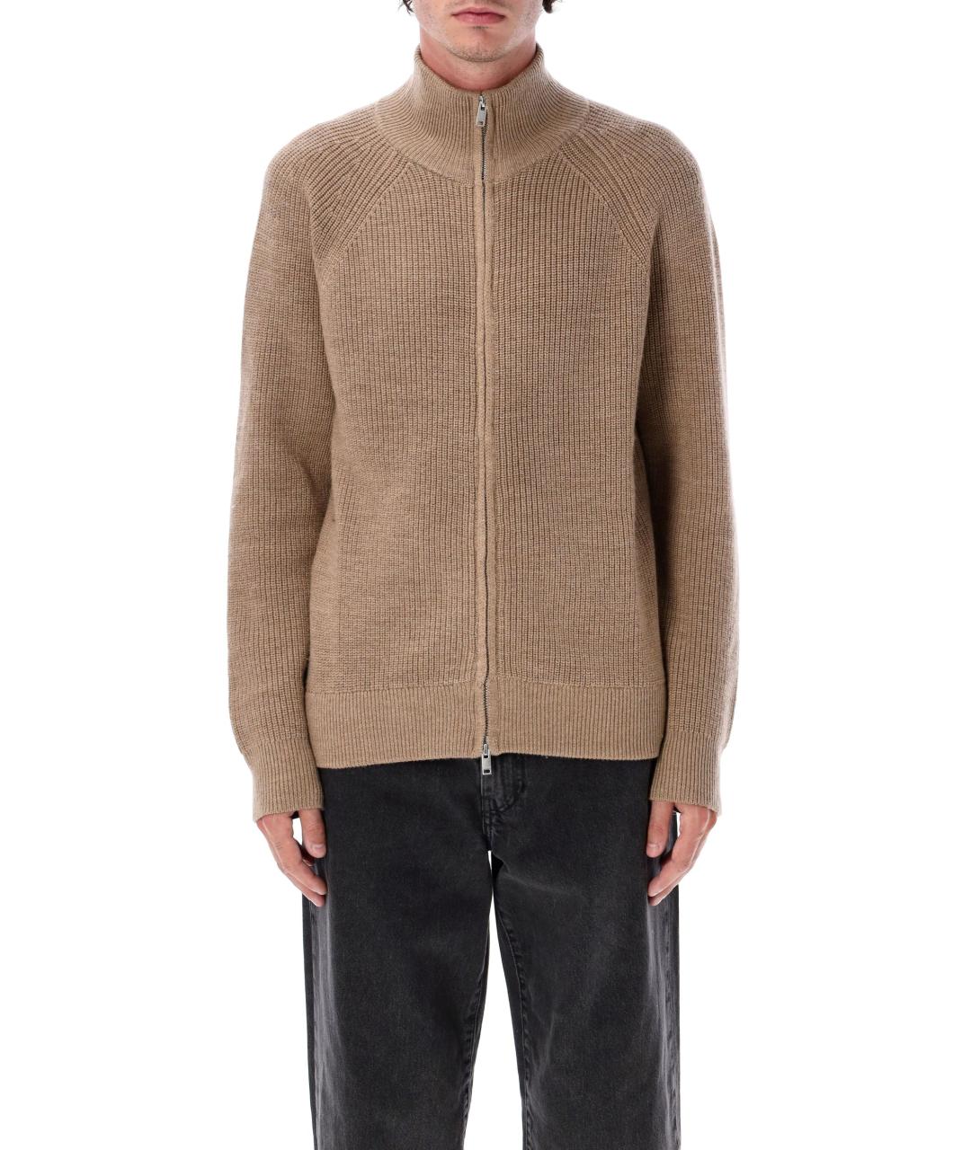 ISABEL MARANT Коричневый шерстяной джемпер / свитер, фото 4