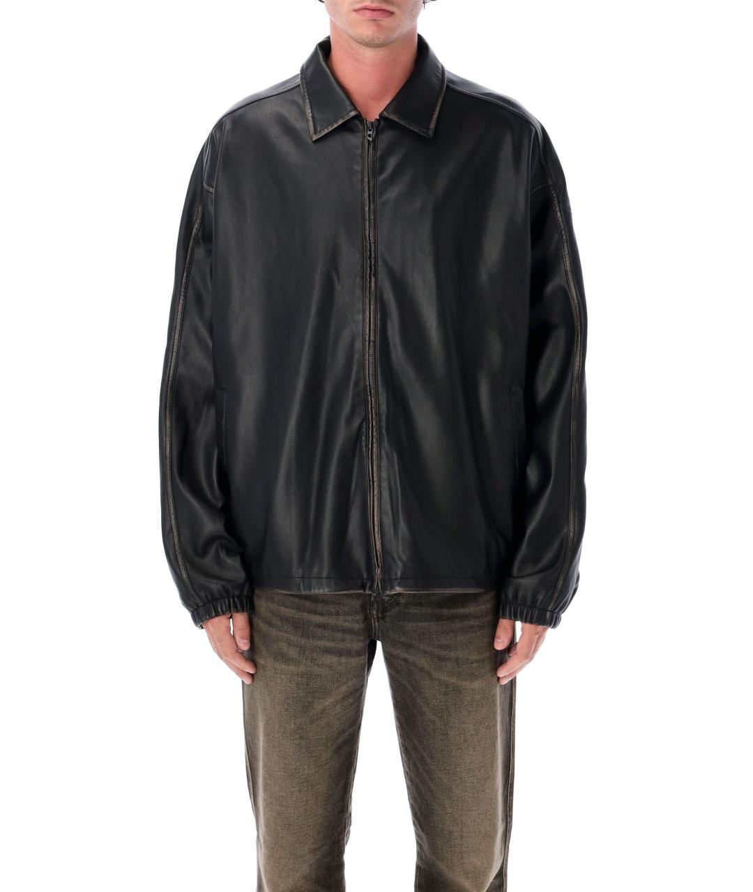 DIESEL Черная полиэстеровая куртка, фото 4