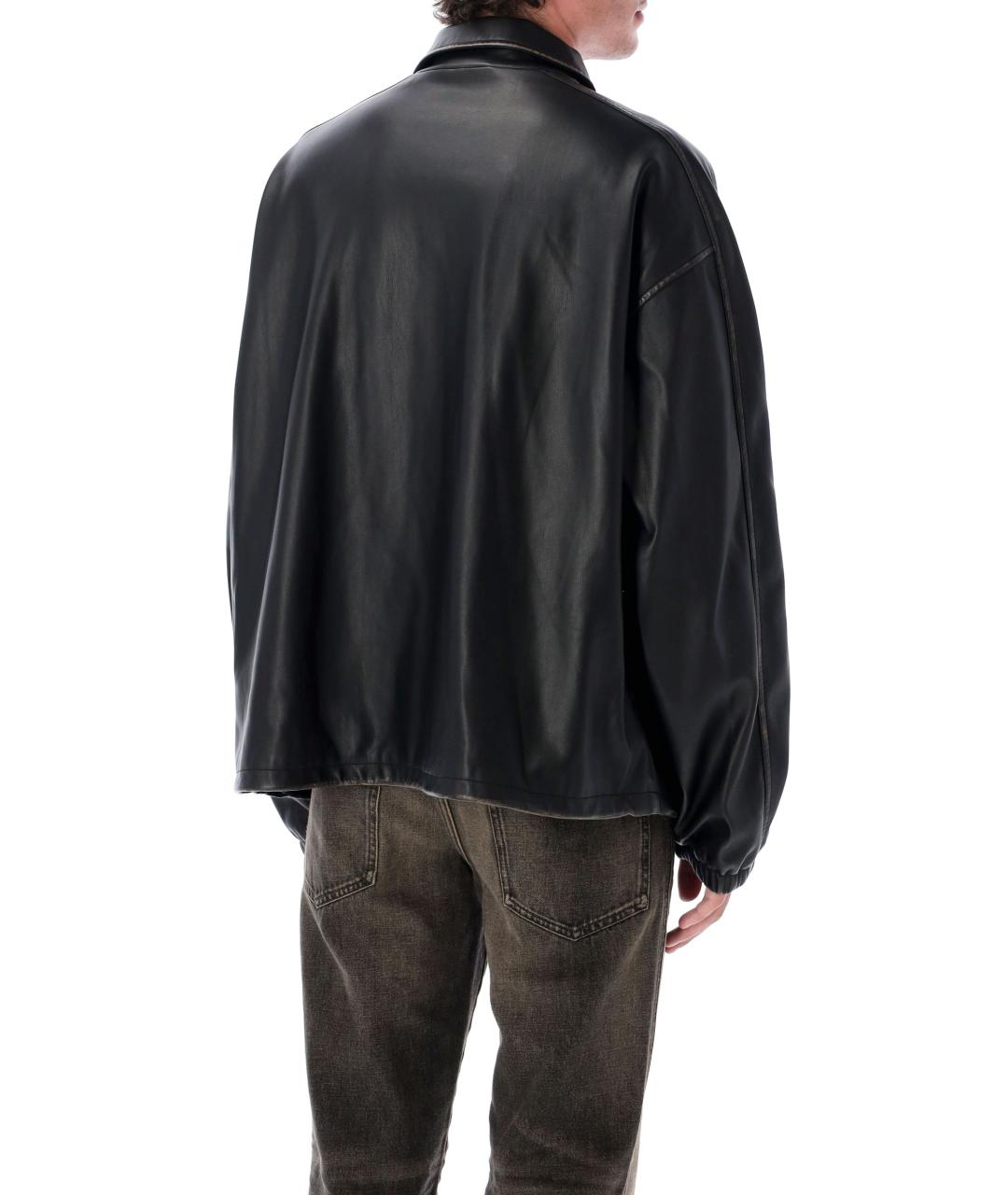 DIESEL Черная полиэстеровая куртка, фото 2