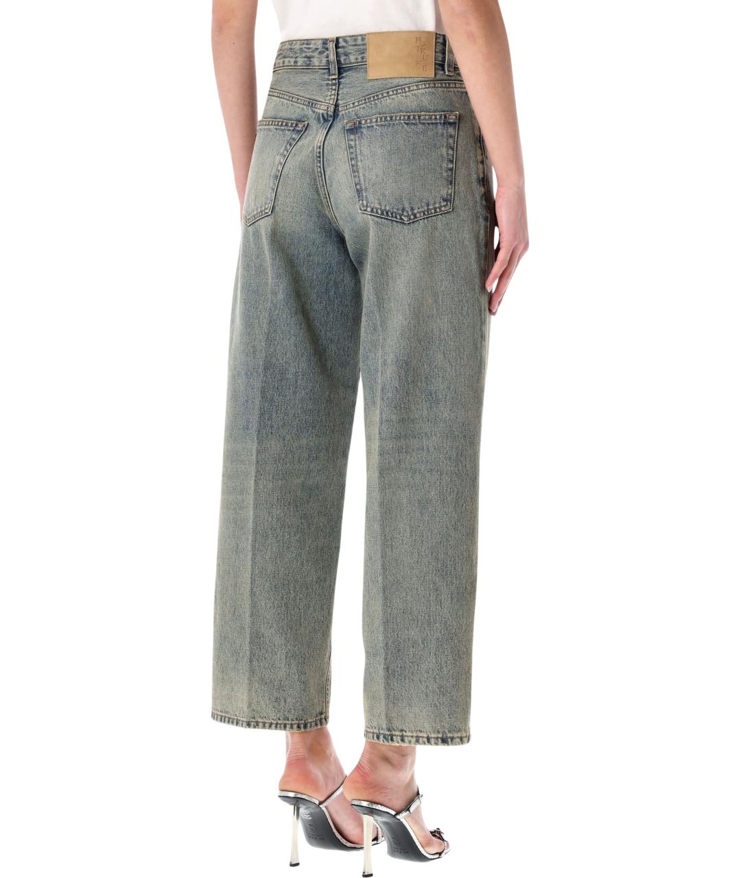 HAIKURE Серые хлопковые прямые джинсы, фото 2