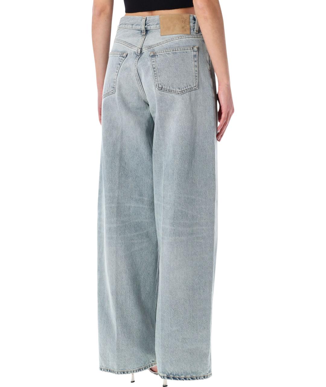 HAIKURE Голубые хлопковые прямые джинсы, фото 2