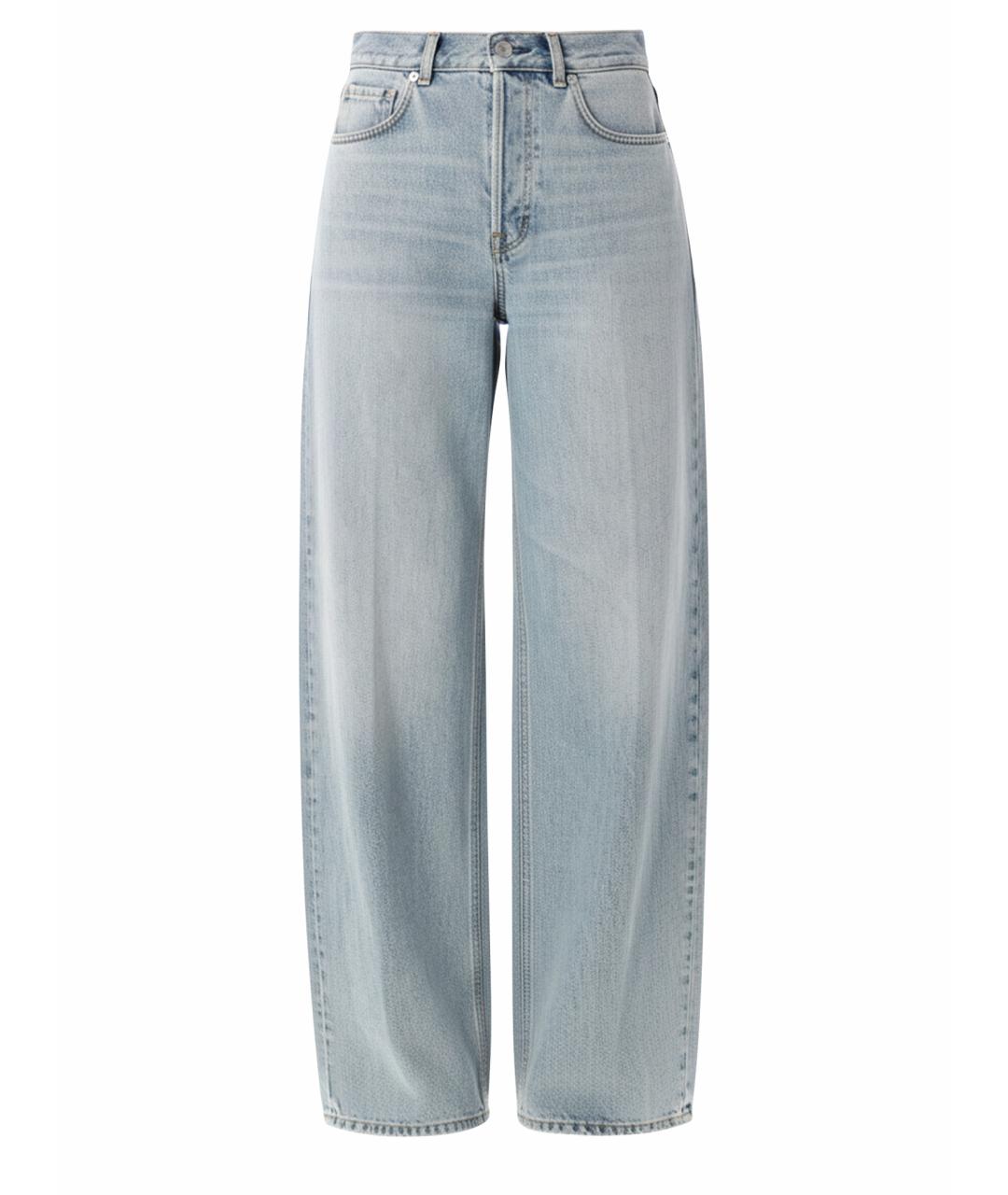 HAIKURE Голубые хлопковые прямые джинсы, фото 1