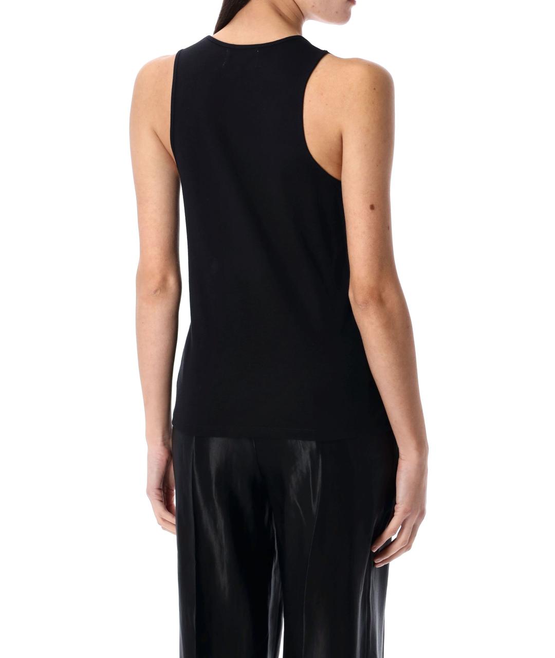 LOULOU STUDIO Черная вискозная майка, фото 2