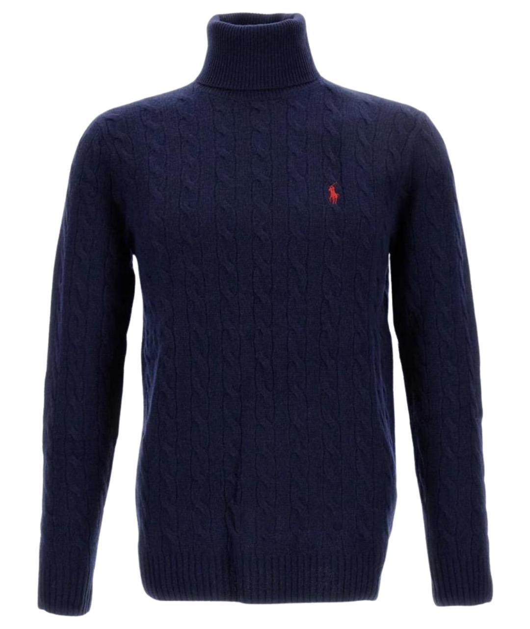 POLO RALPH LAUREN Синий шерстяной джемпер / свитер, фото 1