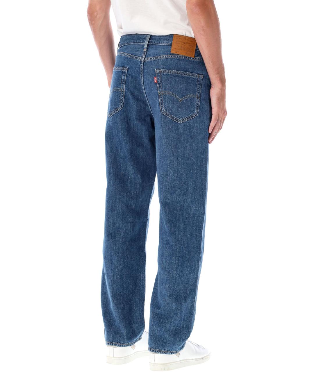 LEVI'S Синие хлопковые прямые джинсы, фото 2