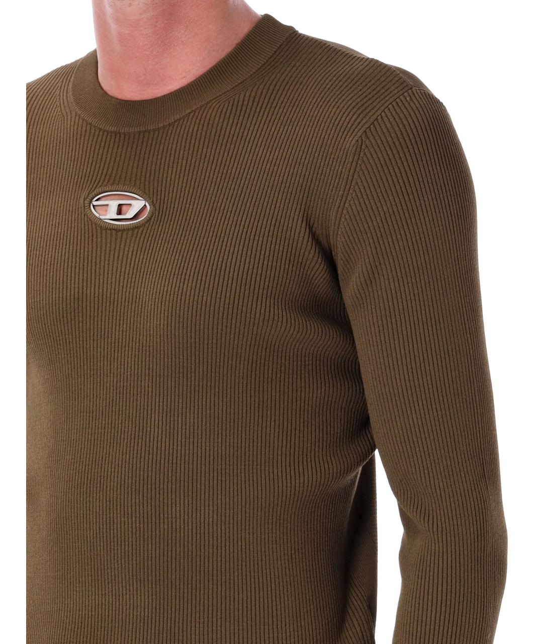 DIESEL Хаки вискозный джемпер / свитер, фото 4