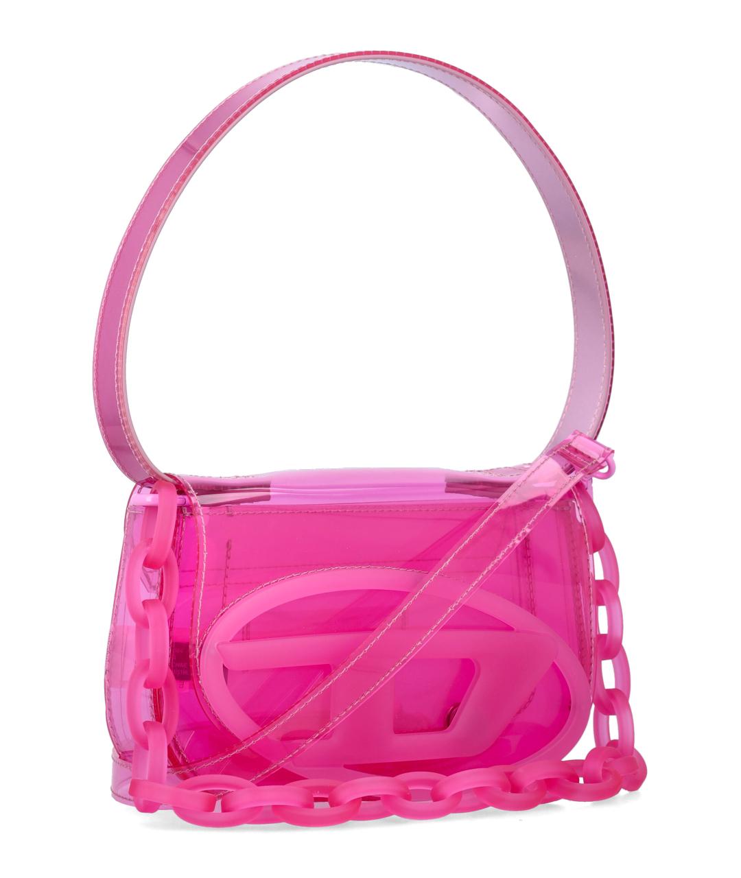 DIESEL Розовая сумка через плечо из искусственной кожи, фото 2