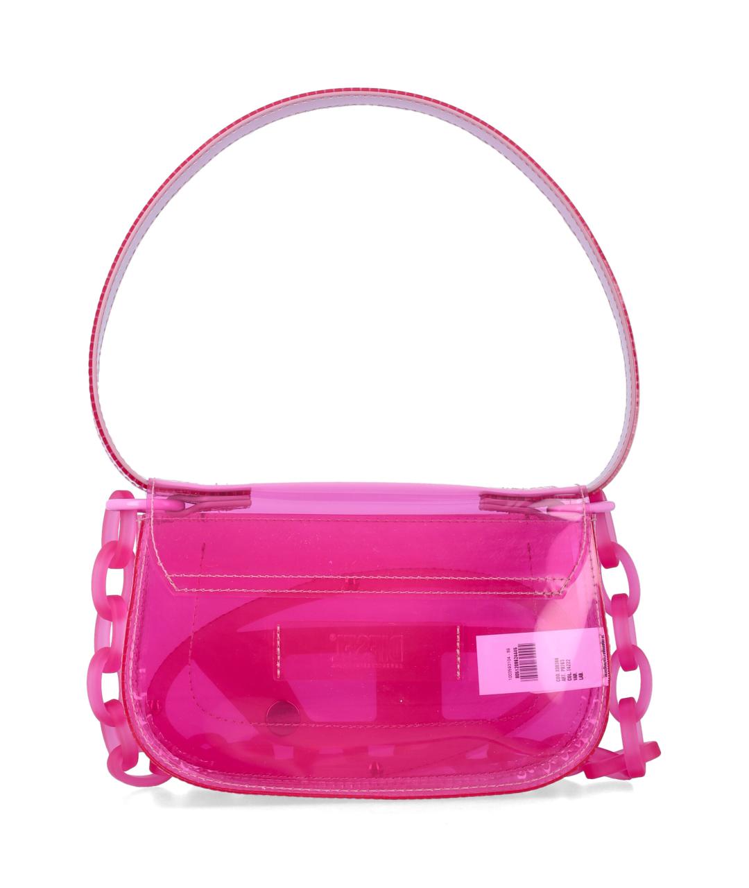 DIESEL Розовая сумка через плечо из искусственной кожи, фото 3