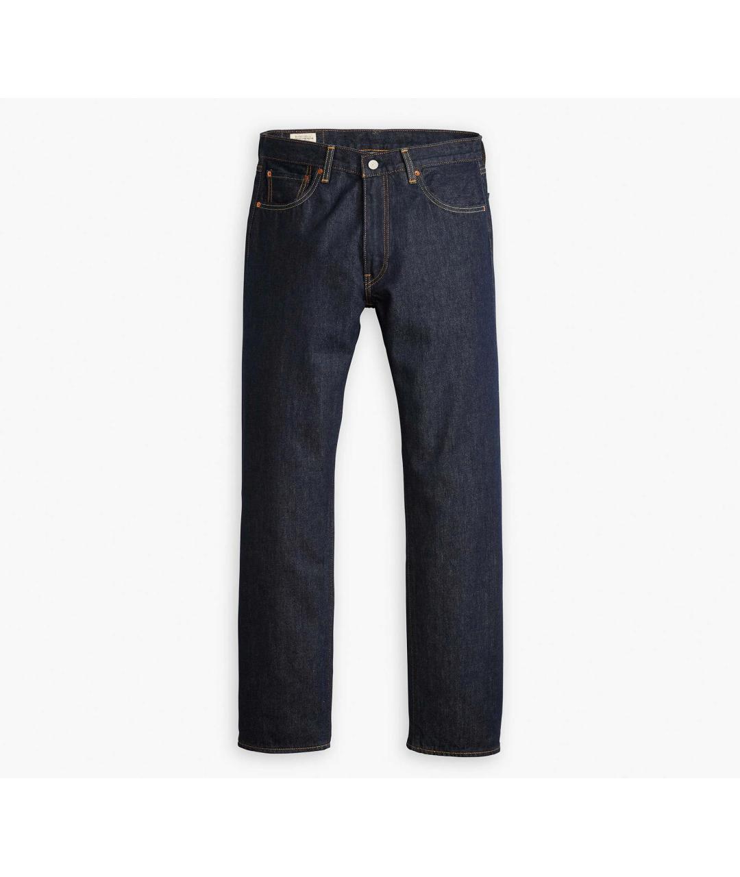 LEVI'S Синие хлопковые прямые джинсы, фото 1