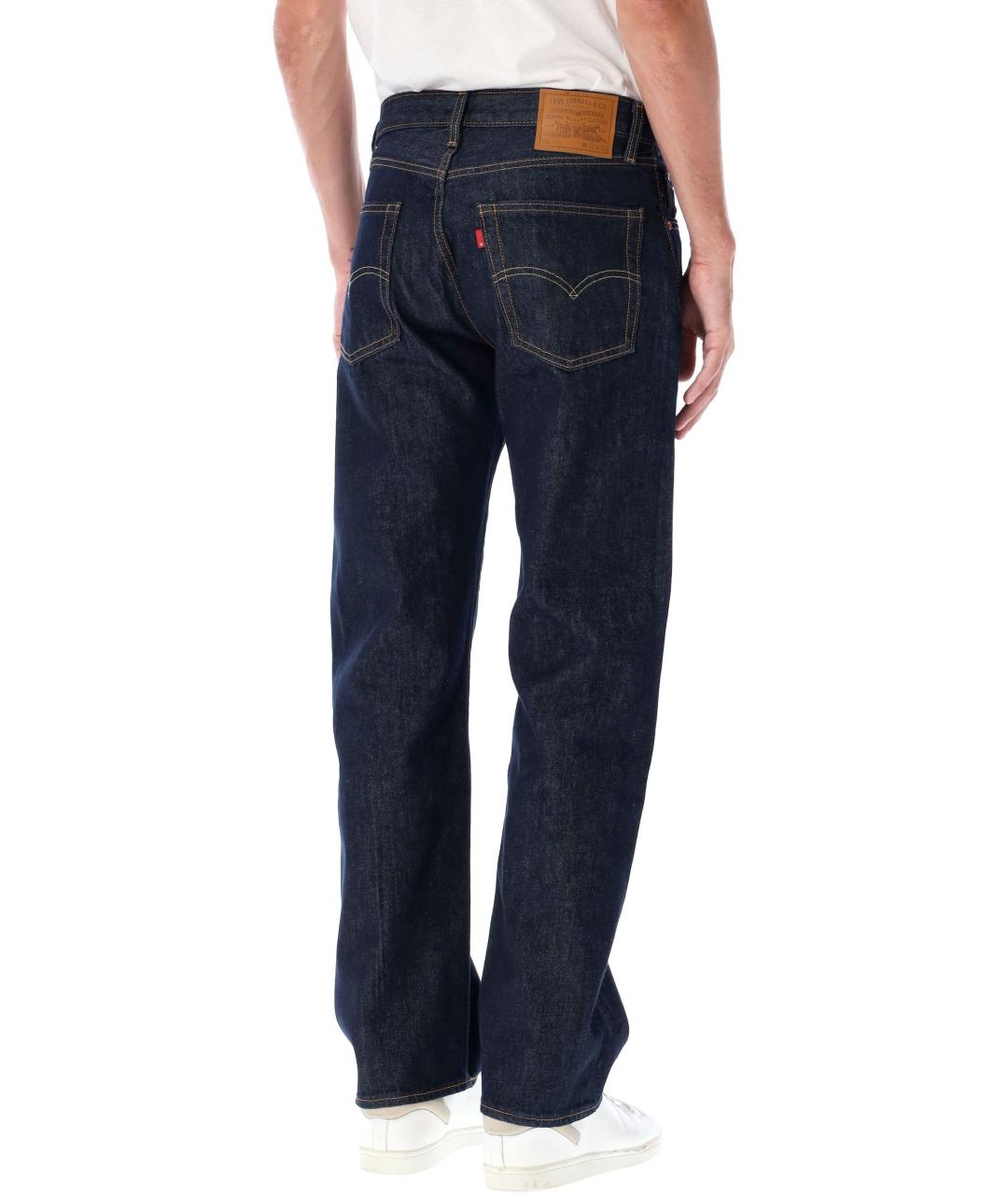 LEVI'S Синие хлопковые прямые джинсы, фото 3