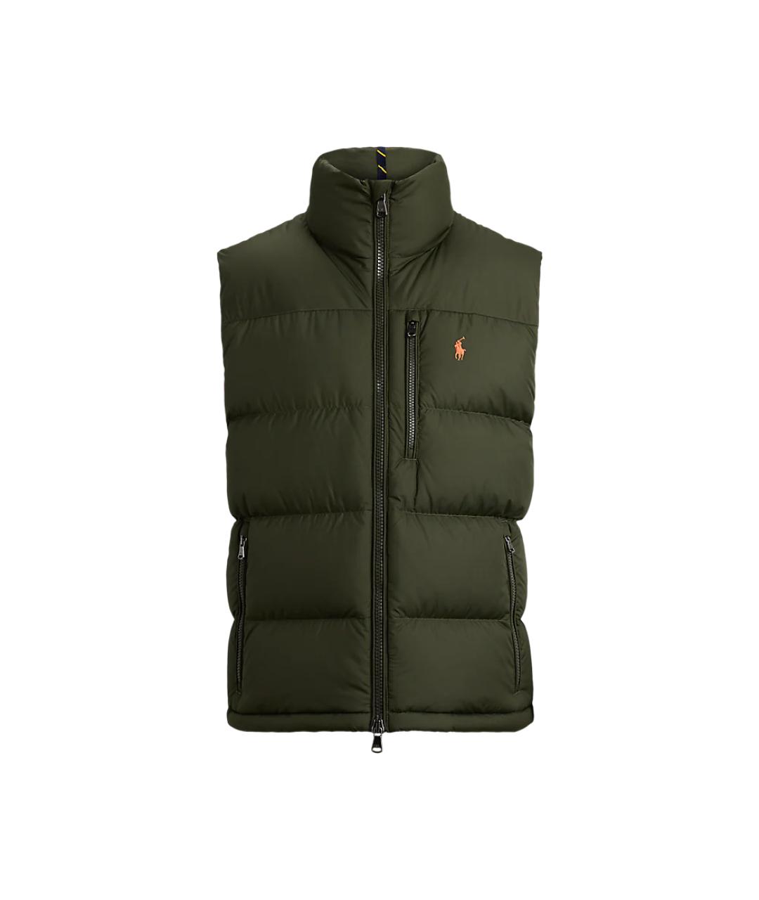 POLO RALPH LAUREN Зеленый полиэстеровый жилет, фото 1