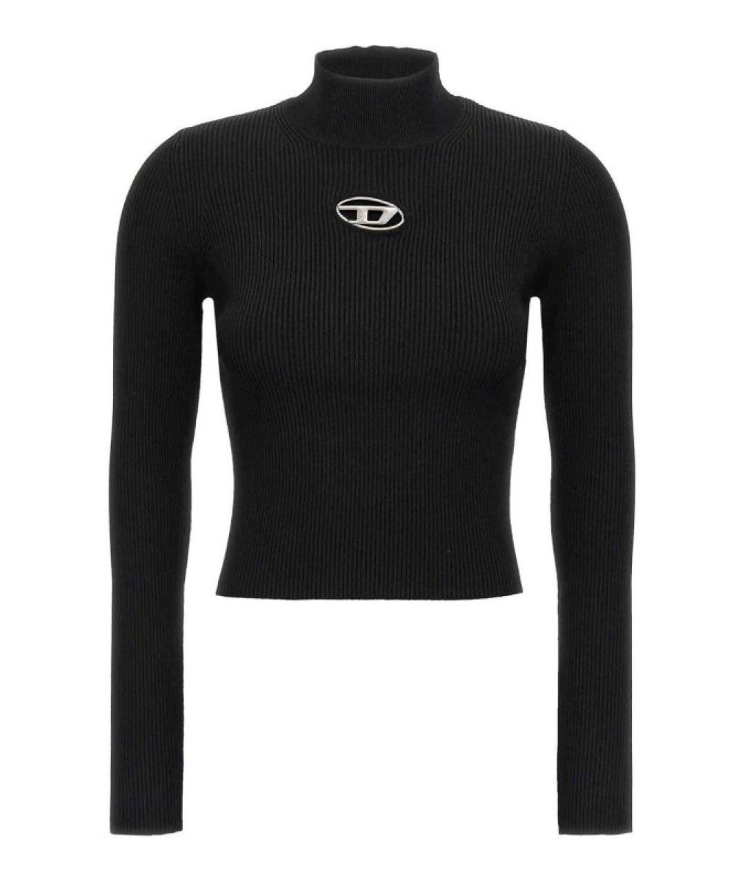 DIESEL Черный вискозный джемпер / свитер, фото 1