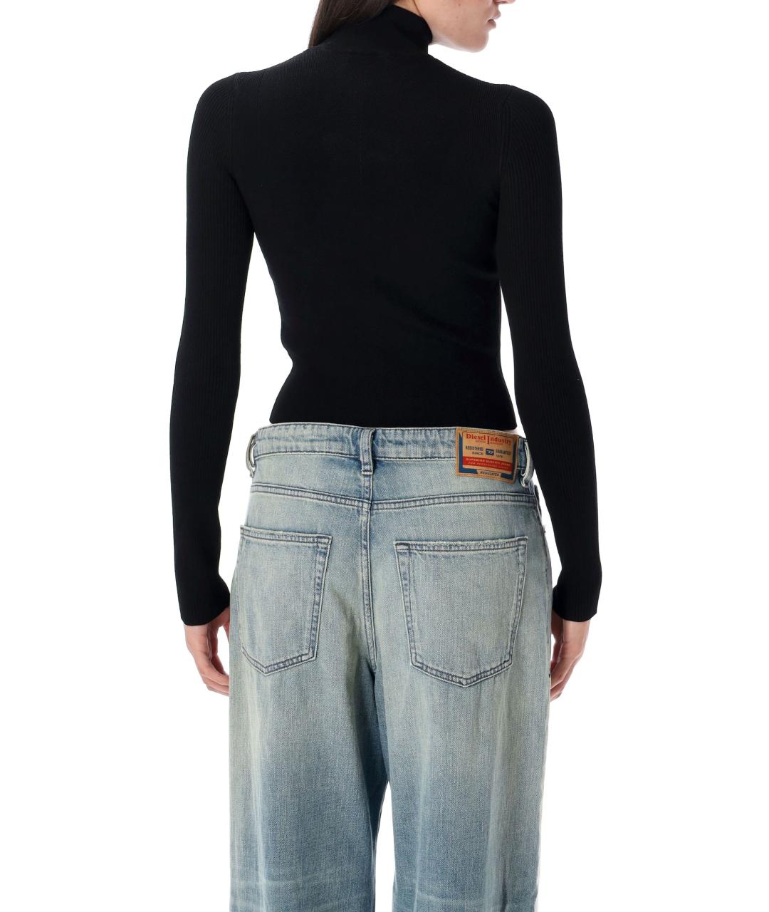 DIESEL Черный вискозный джемпер / свитер, фото 3