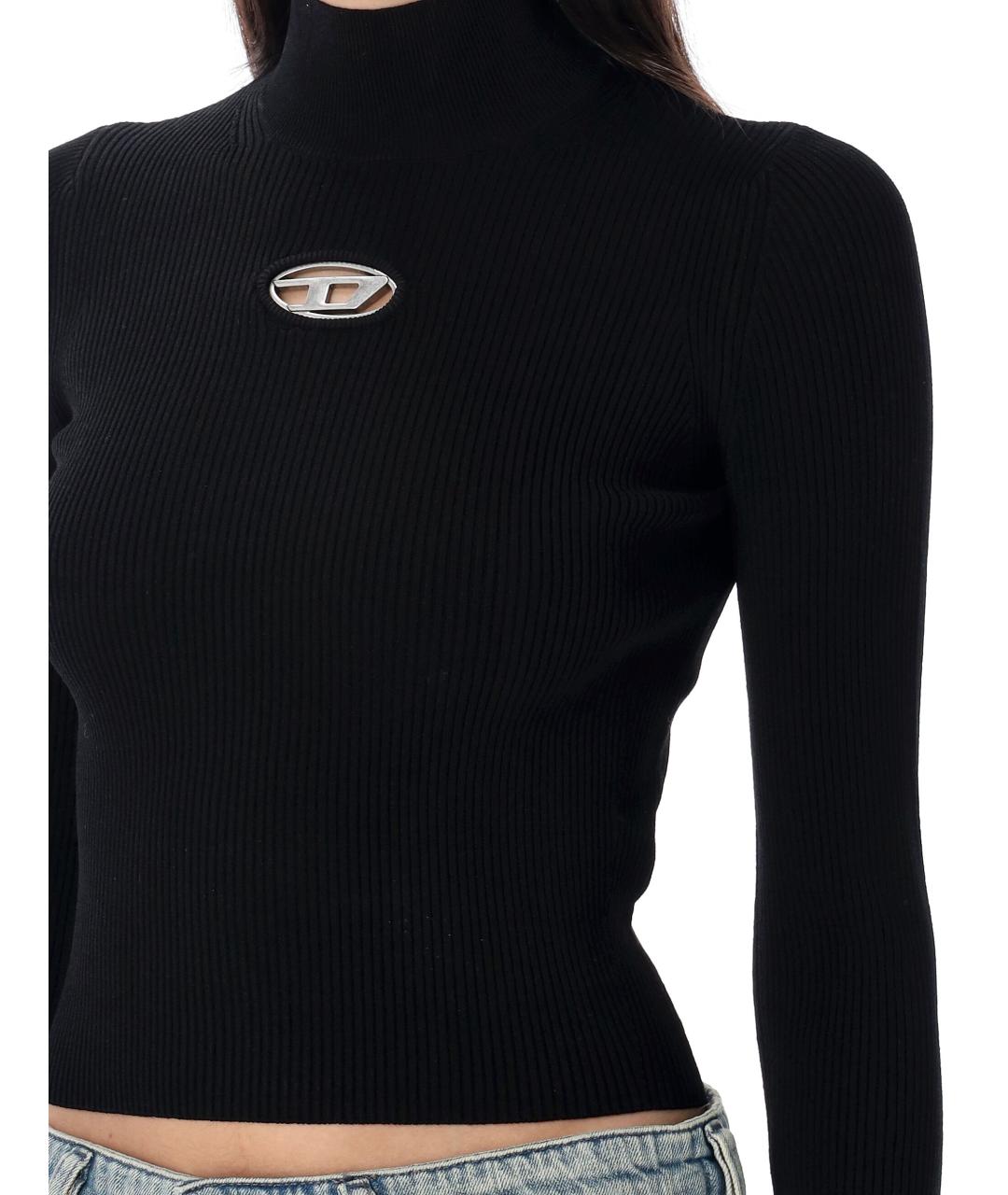 DIESEL Черный вискозный джемпер / свитер, фото 4