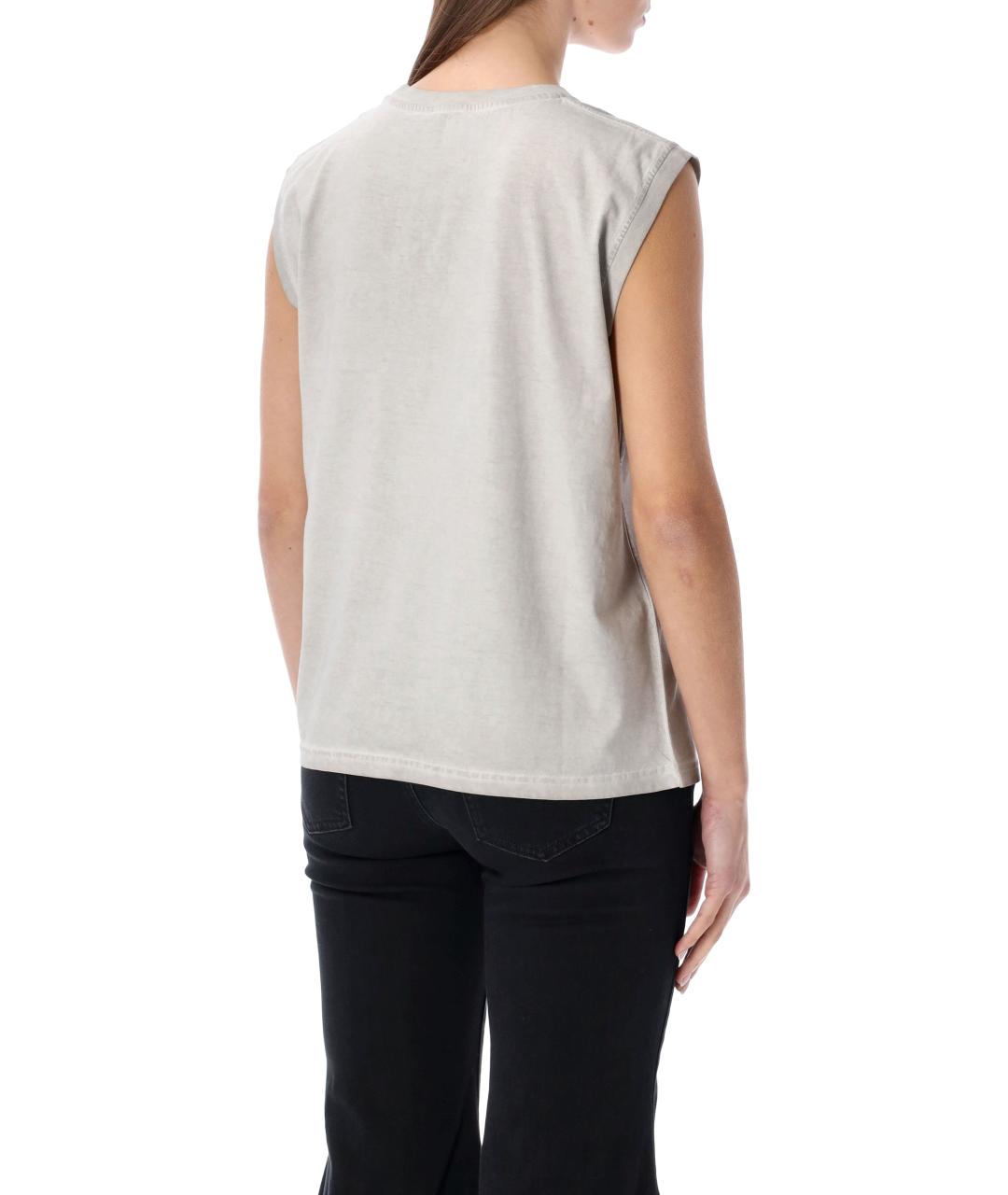 DIESEL Серая хлопковая футболка, фото 3