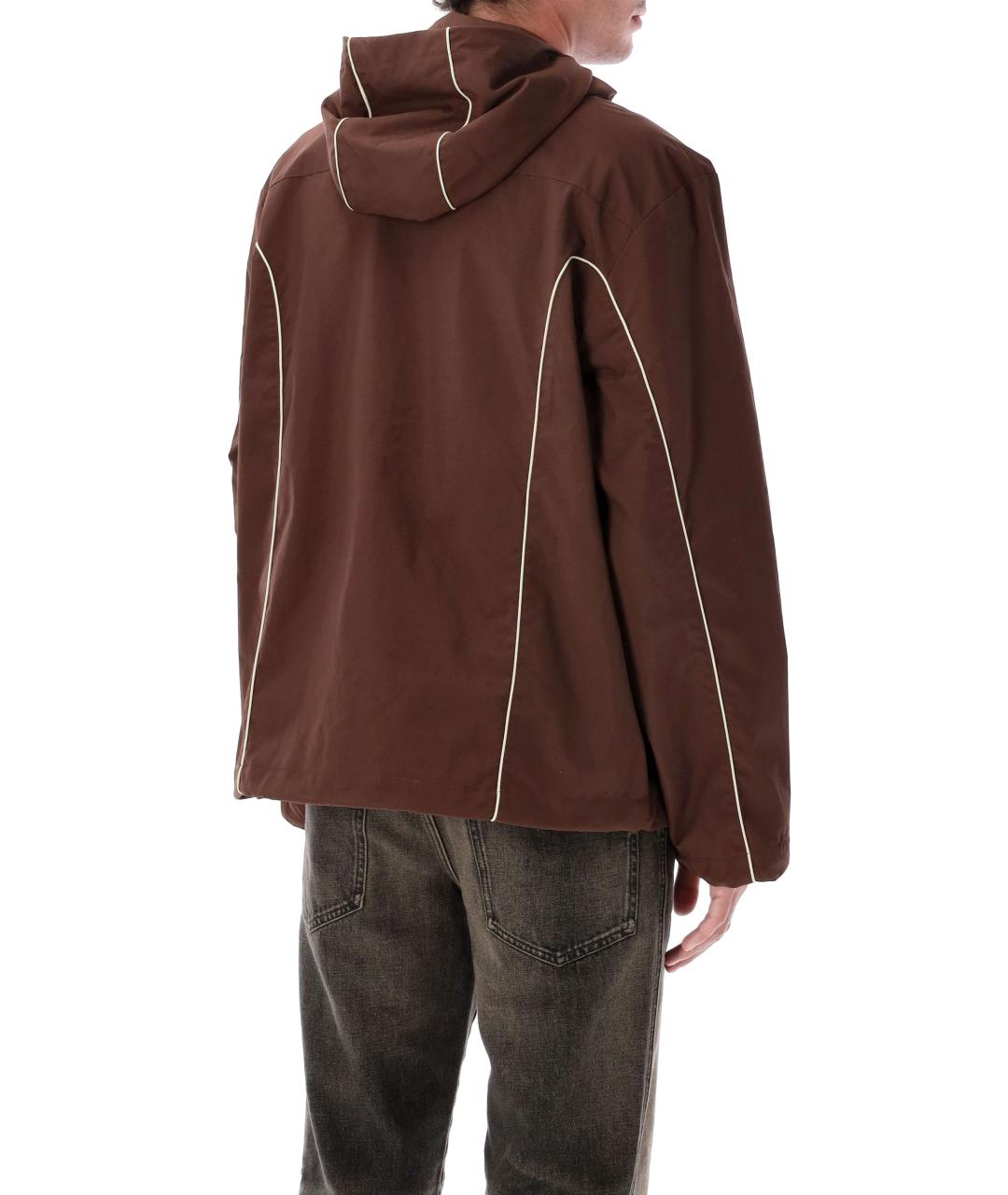 DIESEL Коричневая полиамидовая куртка, фото 3