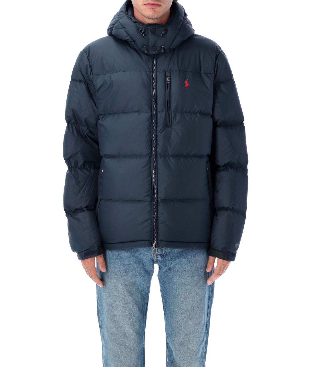 POLO RALPH LAUREN Синий полиэстеровый пуховик, фото 2