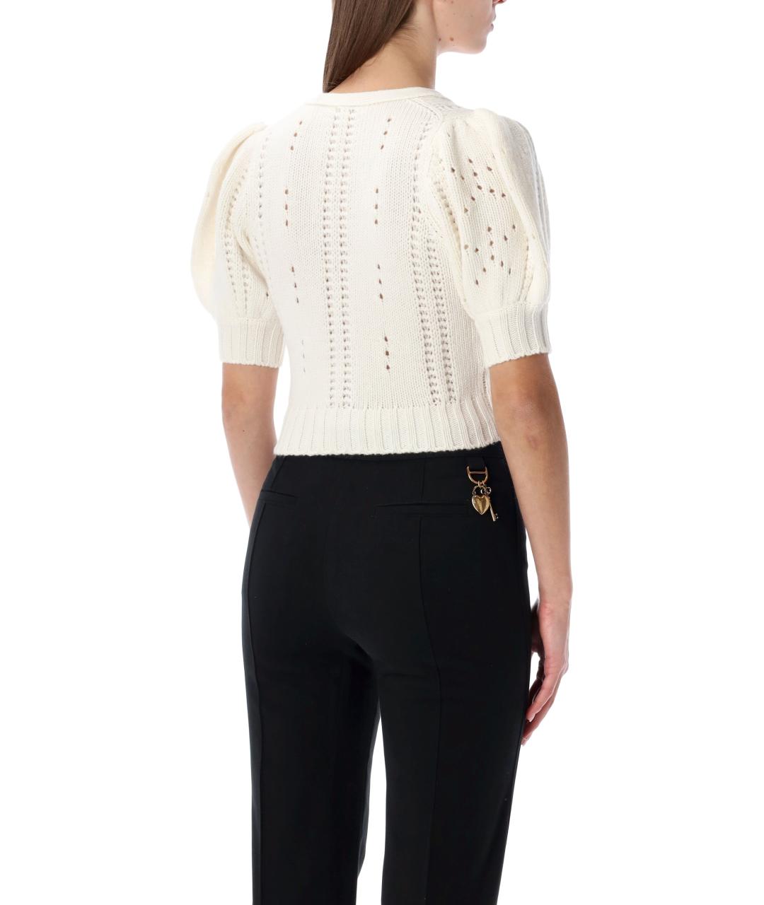 CHLOE Бежевый шерстяной кардиган, фото 3