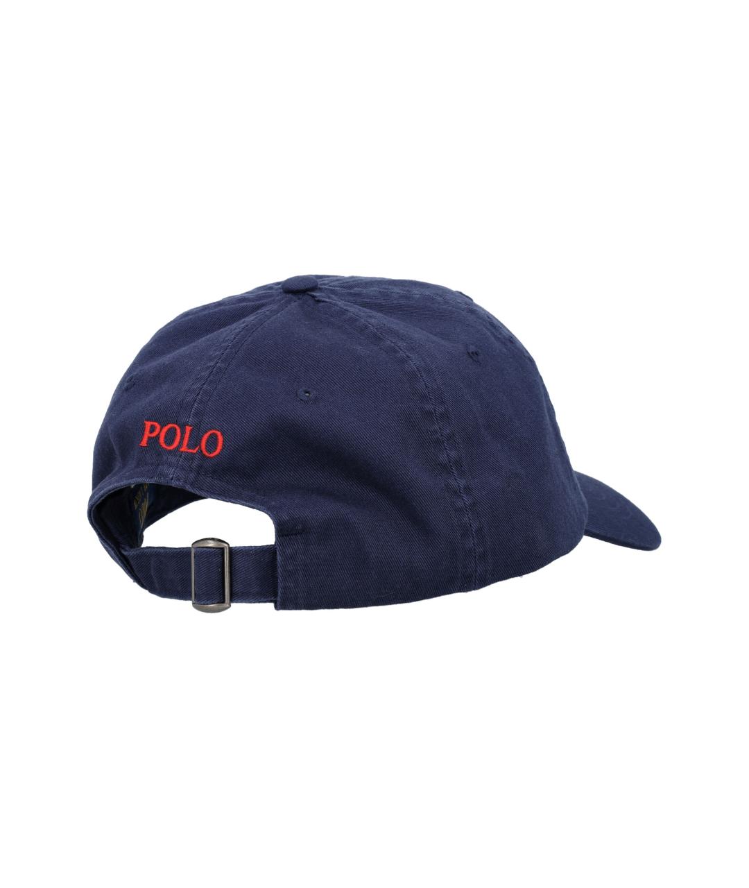 POLO RALPH LAUREN Синяя хлопковая кепка/бейсболка, фото 2