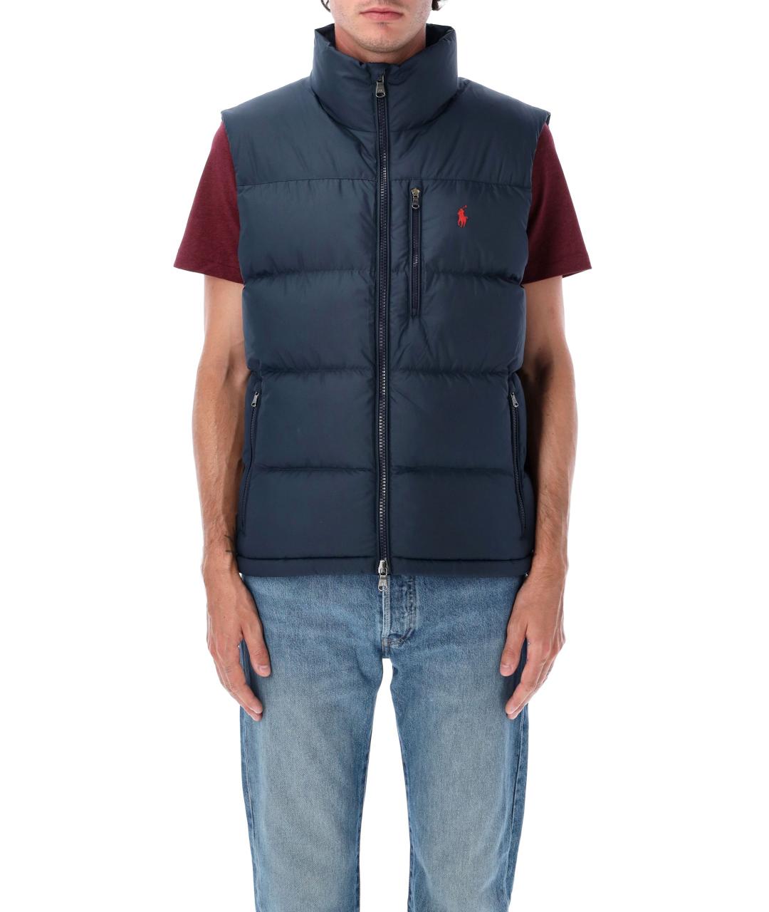 POLO RALPH LAUREN Синий полиэстеровый жилет, фото 2