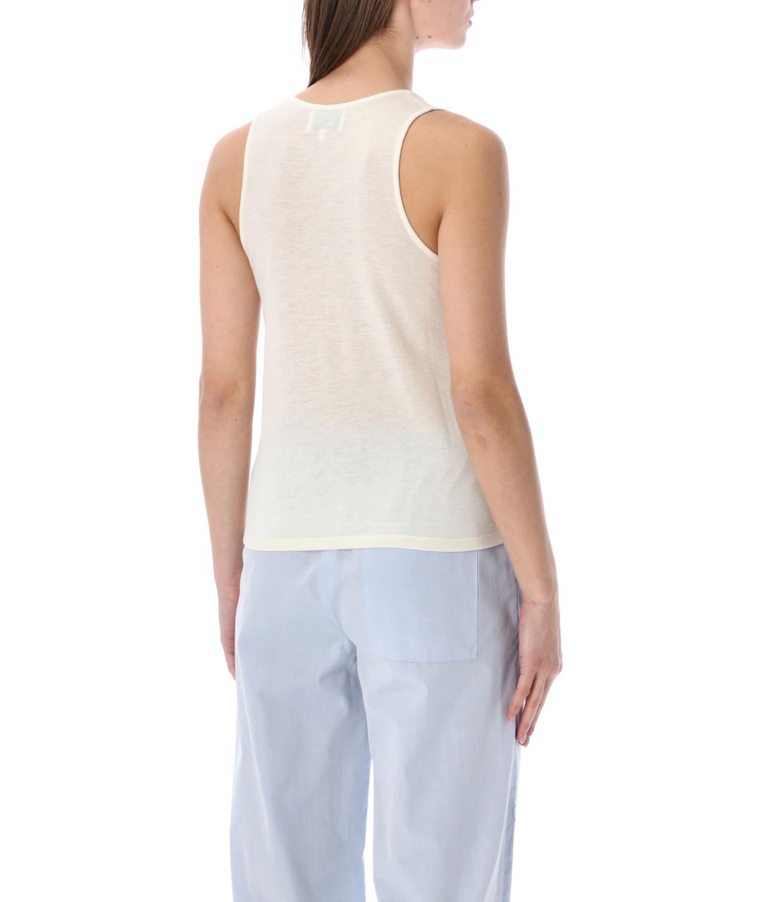 LOULOU STUDIO Белая вискозная майка, фото 2