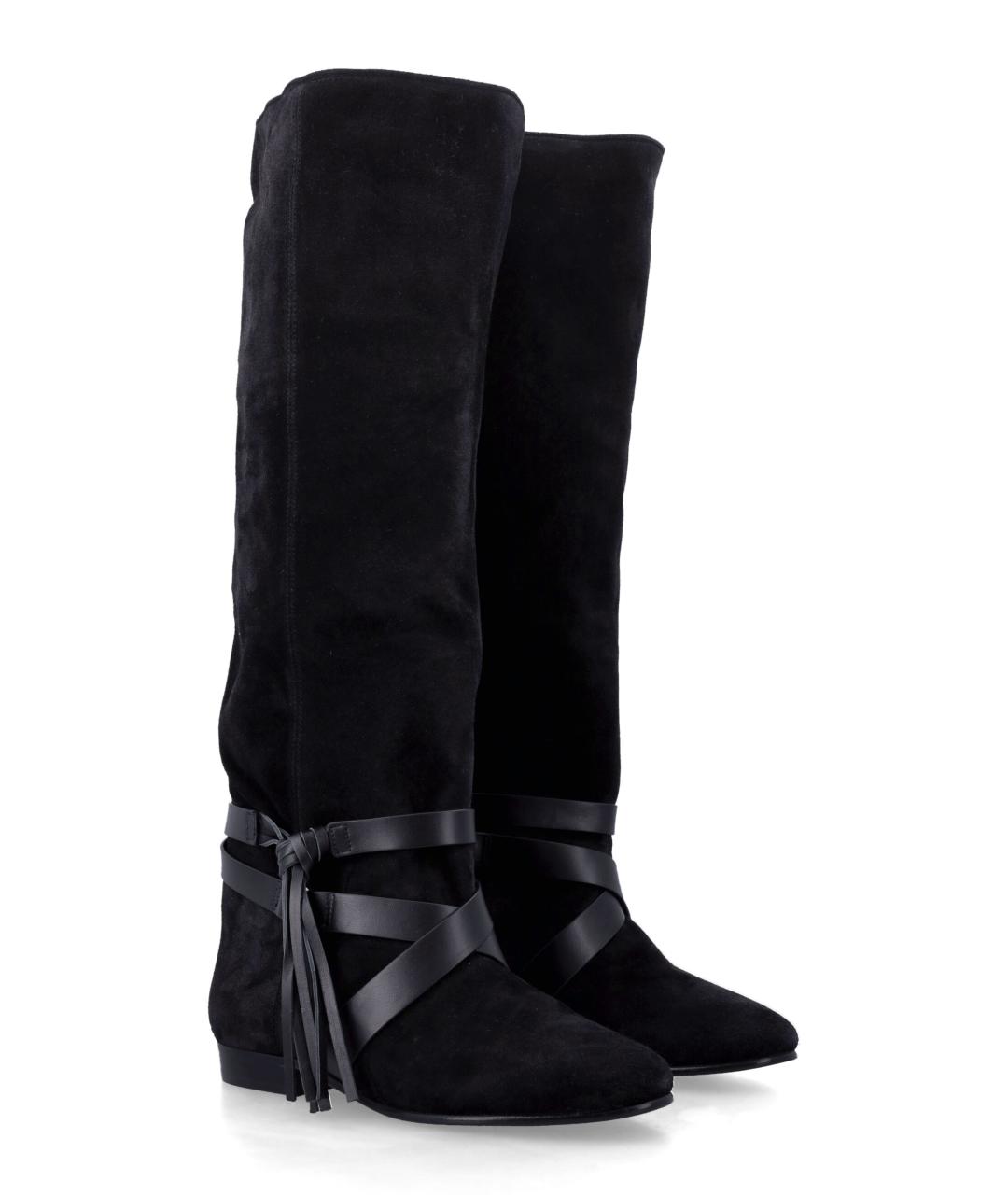 ISABEL MARANT Черные кожаные сапоги, фото 2