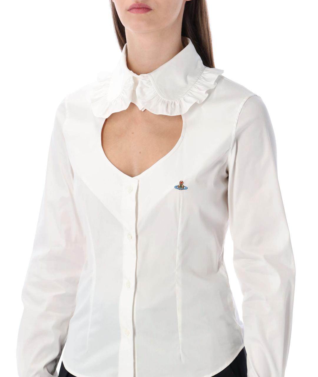 VIVIENNE WESTWOOD Белая хлопковая рубашка, фото 4