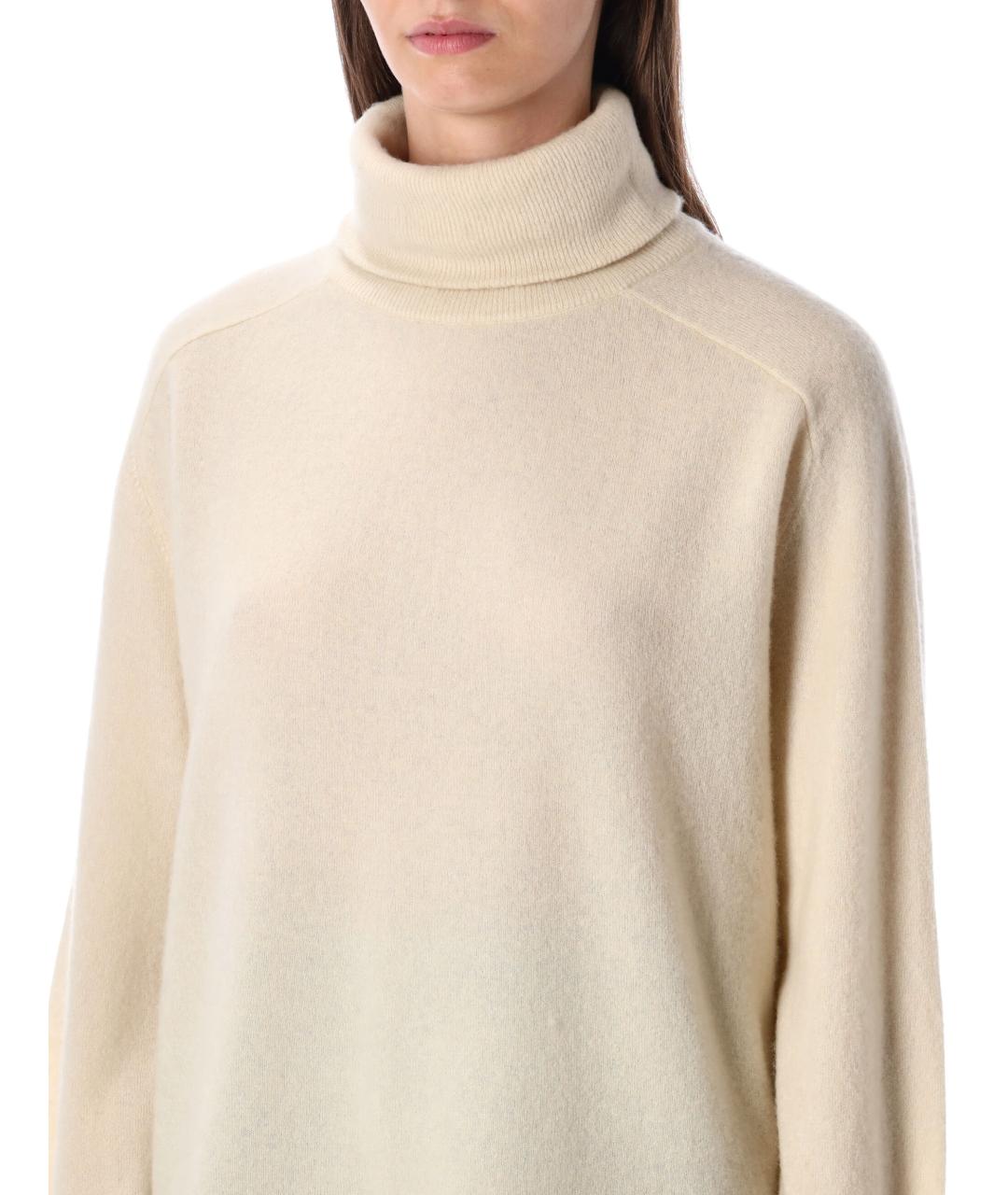 American vintage Бежевый шерстяной джемпер / свитер, фото 3