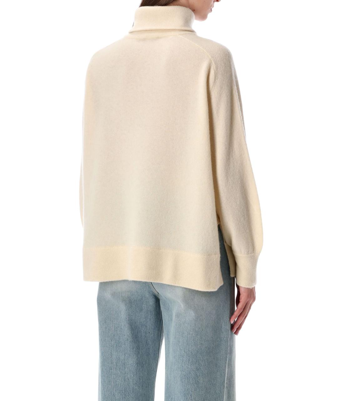 American vintage Бежевый шерстяной джемпер / свитер, фото 2